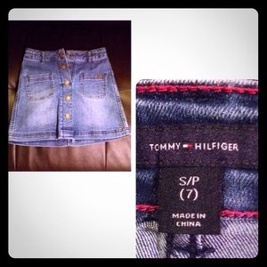 Girls Tommy Hilfiger denim skirt